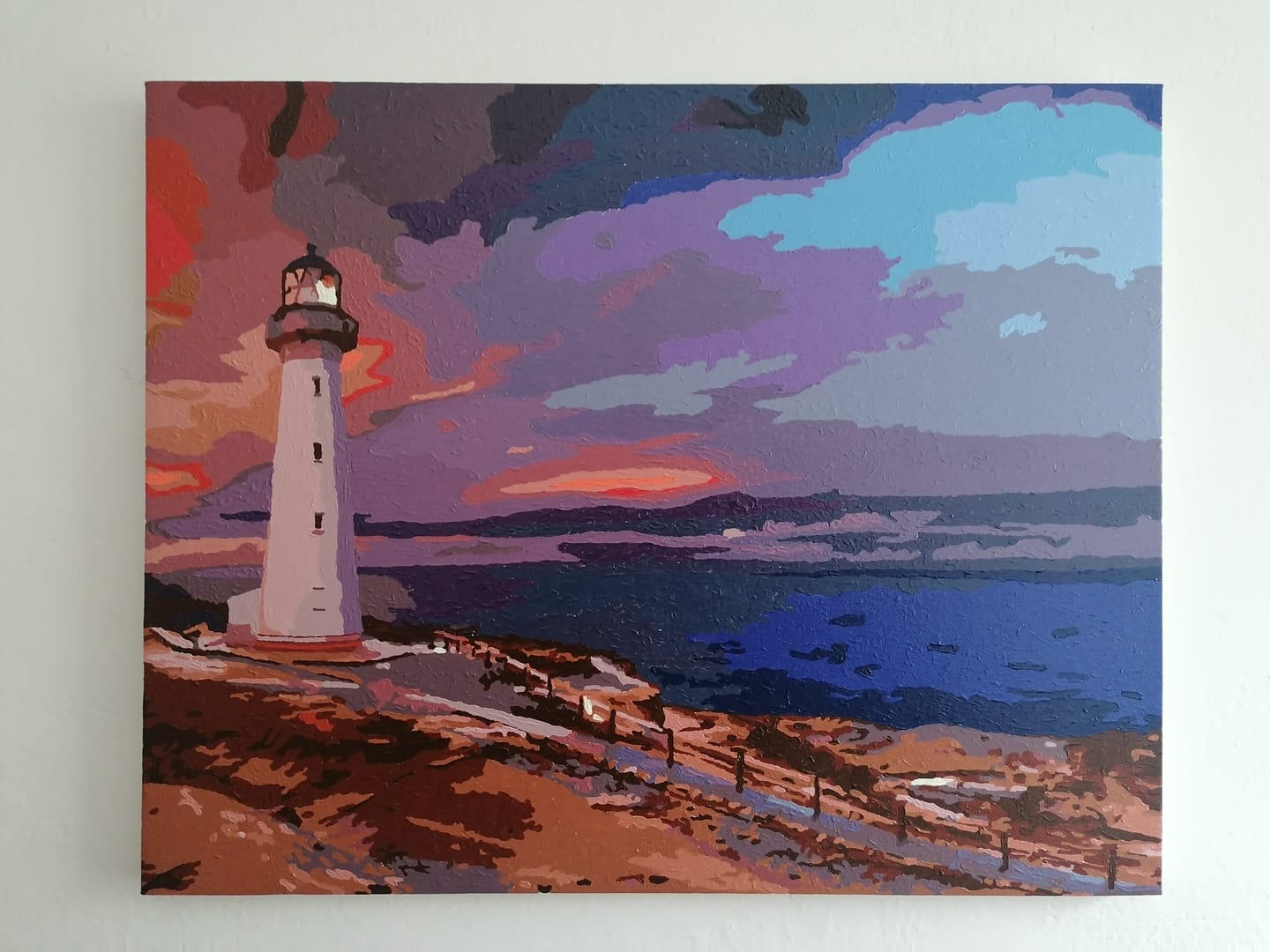 Customer photo review of Malen nach Zahlen - Leuchtturm Punkt