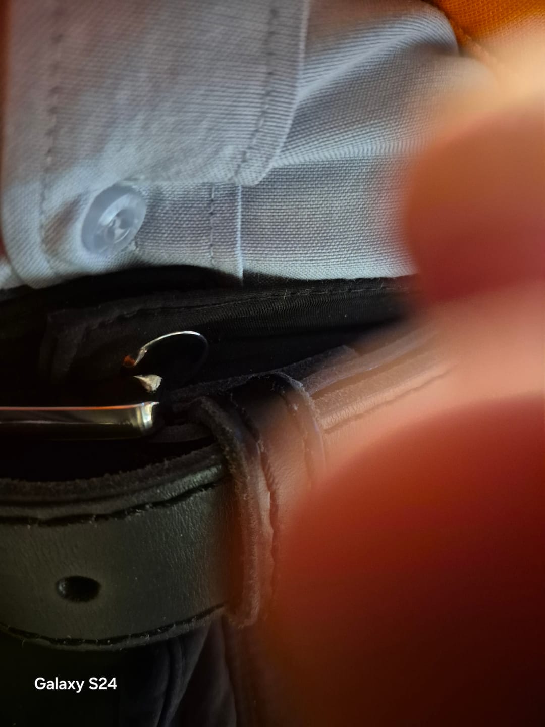 Customer photo review of Cinturón de cuero hombre