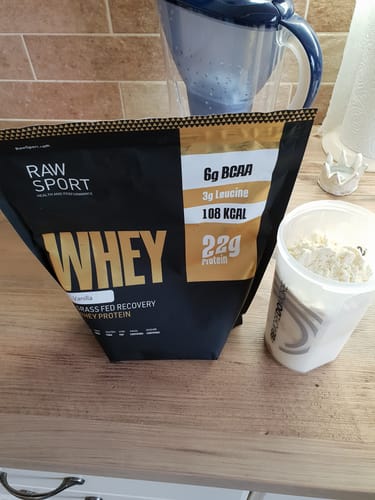 Customer photo review of Grass Fed Whey Protein
