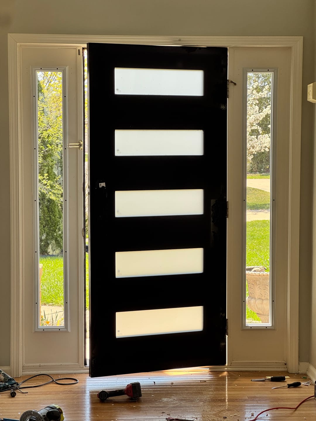 Customer photo review of Clear 1 Lite Glass and Frame Kit (Full Sidelite)