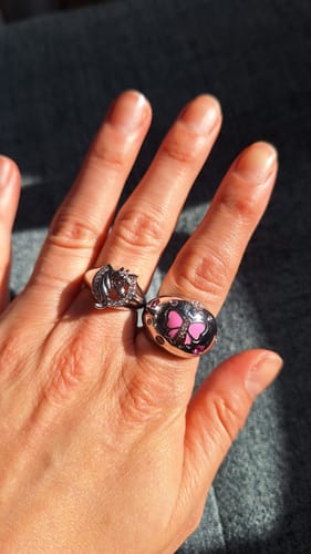 Customer photo review of Bowcore Dome Ring Silver