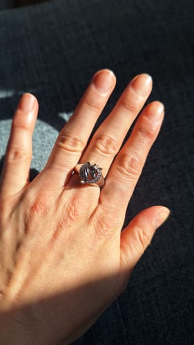 Customer photo review of Unicorn Bow Ring Silver