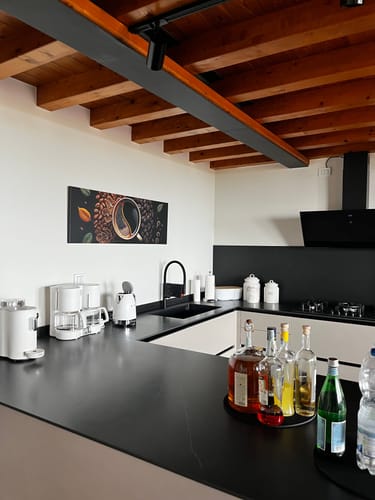 Customer photo review of Leinwandbild | Kaffee mit Blattdekoration | Panorama