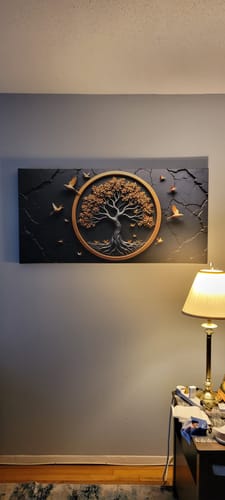 Customer photo review of 3D Celtic Tree of Life Wall Art IV