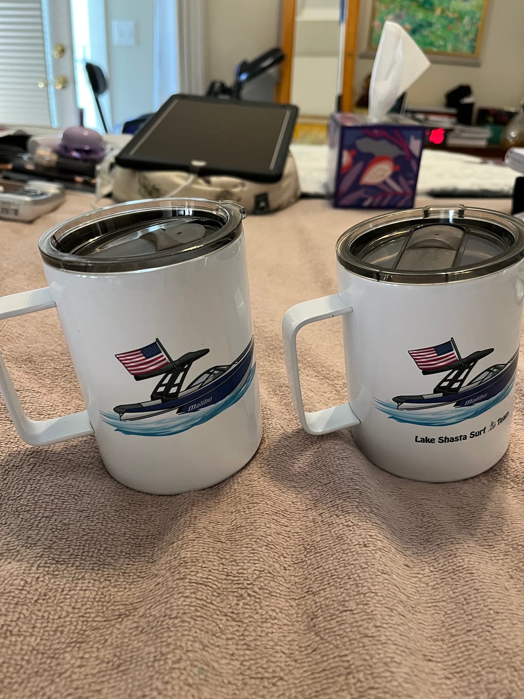 Customer photo review of Custom Insulated Stainless Steel Mugs
