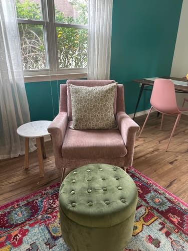 Customer photo review of Gracie in Green - 18" | 22"