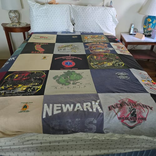 Customer photo review of Premium T Shirt Quilt