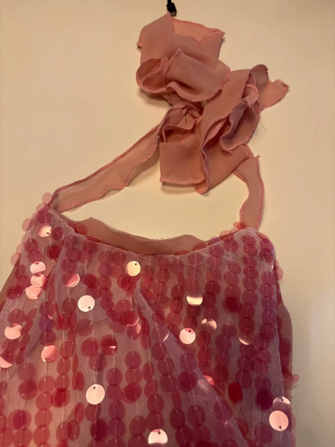 Customer photo review of Bella Sequin Mini Dress