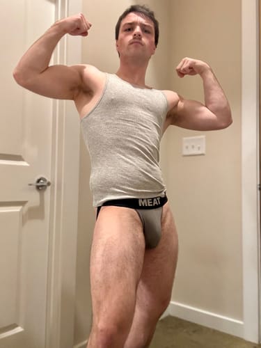Customer photo review of TRAINING JOCKSTRAP – CLASSIC / ONYX GREY