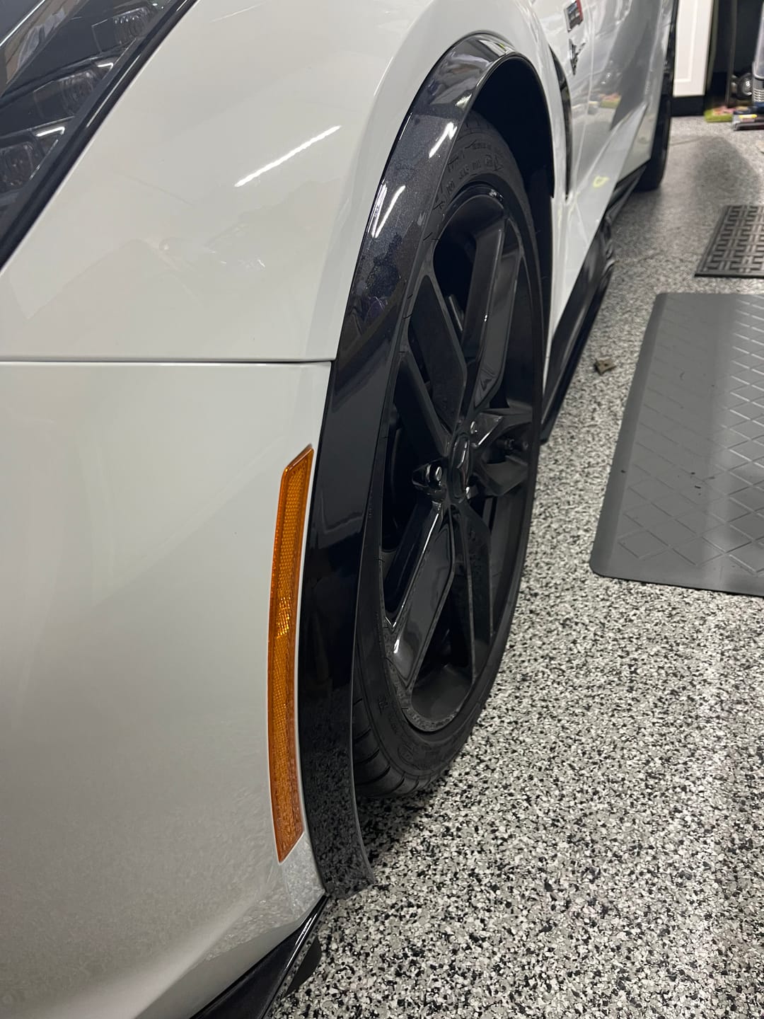 Customer photo review of Chevrolet Corvette C7 Extended Front Splash Guards