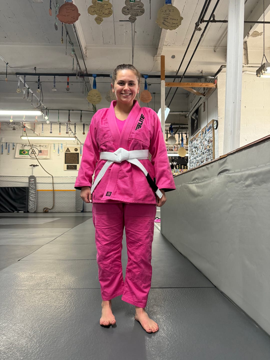 Customer photo review of Core Pink Brazilian Jiu Jitsu Womens BJJ Gi
