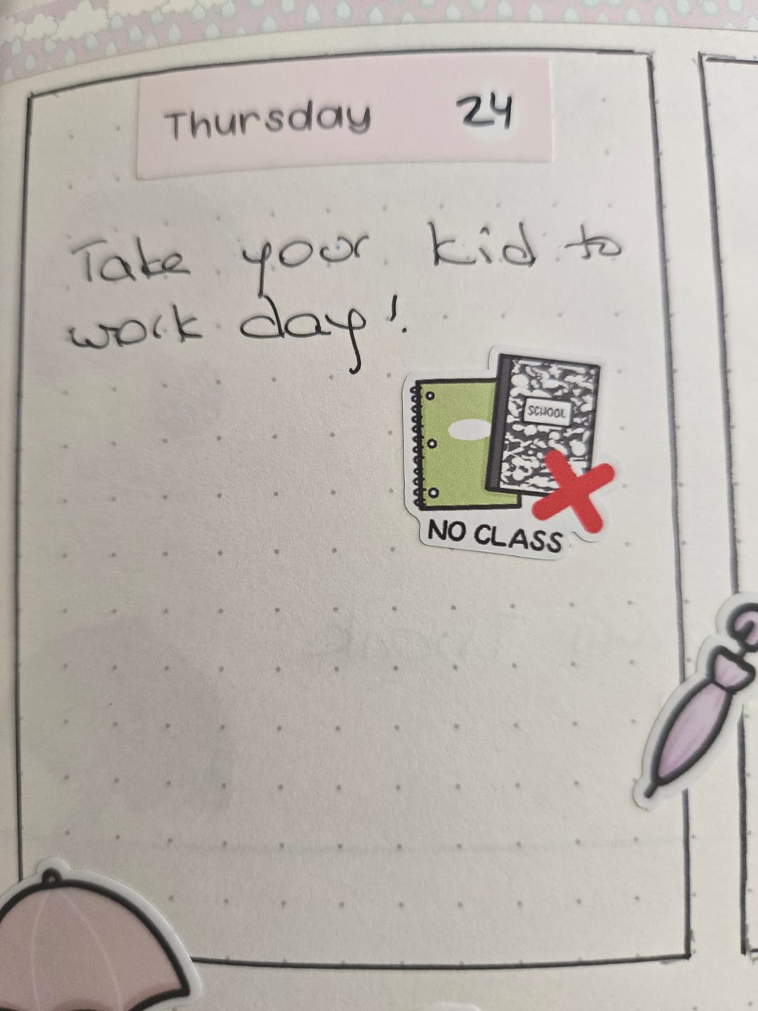 Customer photo review of No Class Planner Stickers