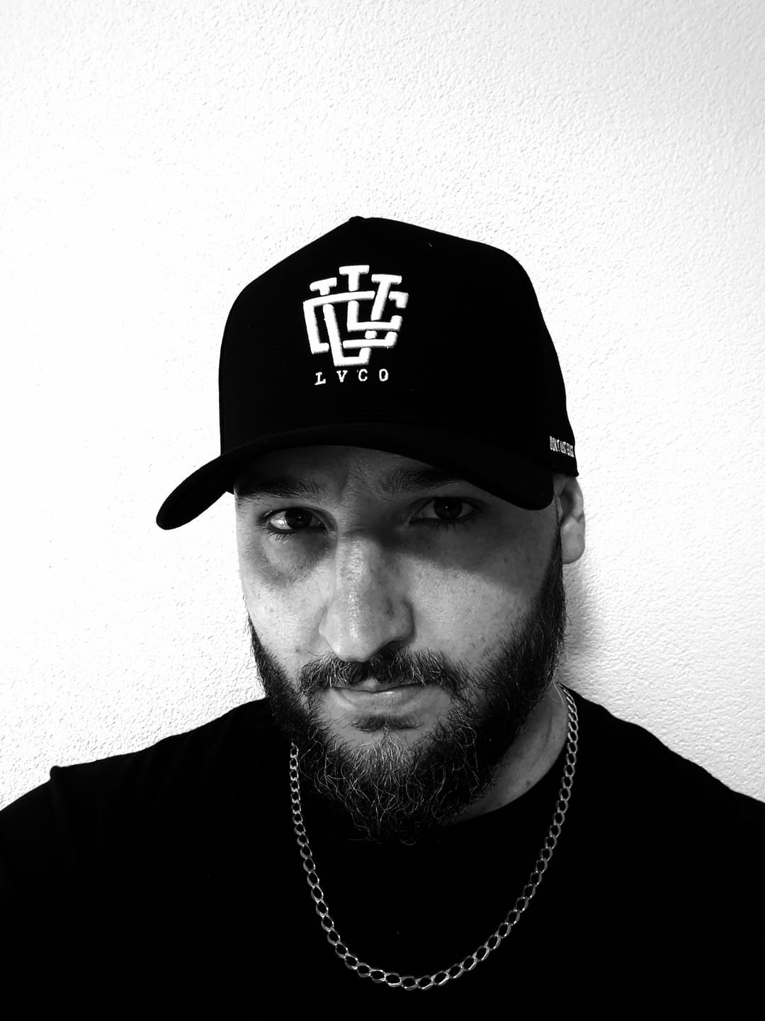 Customer photo review of LVCO "Jet Black" A-Frame Snapback