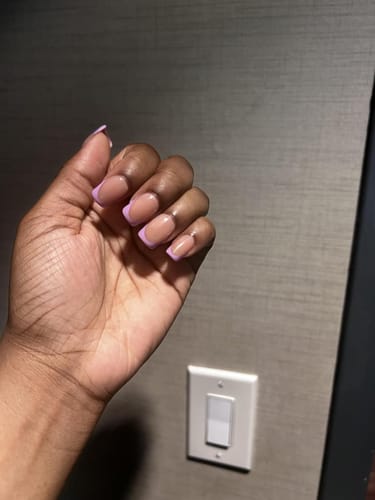 Customer photo review of XCOATTIPS® French - Short Square Brighter Pastel Tips