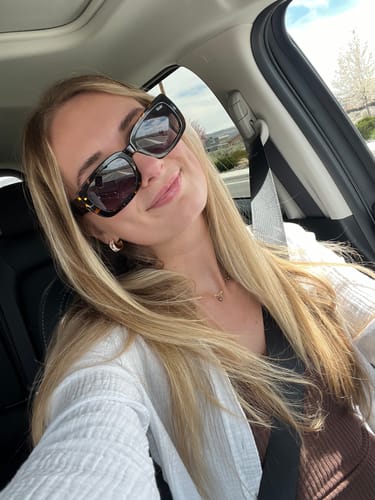 Customer photo review of Free 'Spring Bloom' Hoop Earrings