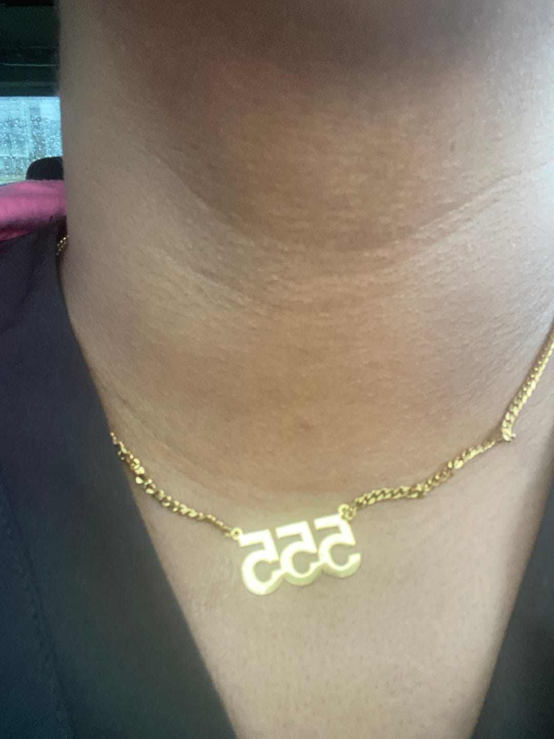 Customer photo review of Angel Number Necklace w/ Cuban Chain