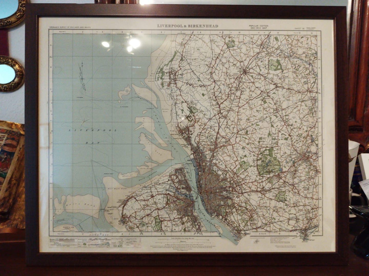 Customer photo review of Old Ordnance Survey Map, Sheet 35 - Liverpool & Birkenhead, 1925: St Helens, West Kirby, Ormskirk, Bootle, Wallasey