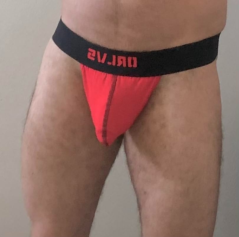 Customer photo review of 3 Pack Men's Sexy Low-Rise String Thong