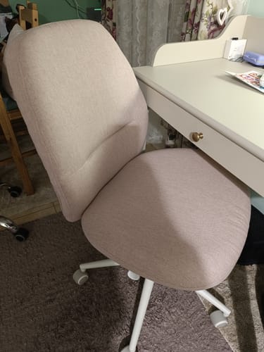 Customer photo review of Καρέκλα Γραφείου Ρυθμιζόμενου ύψους Εργονομική Παστέλ Ροζ και Γκρι OB-G044R01V1