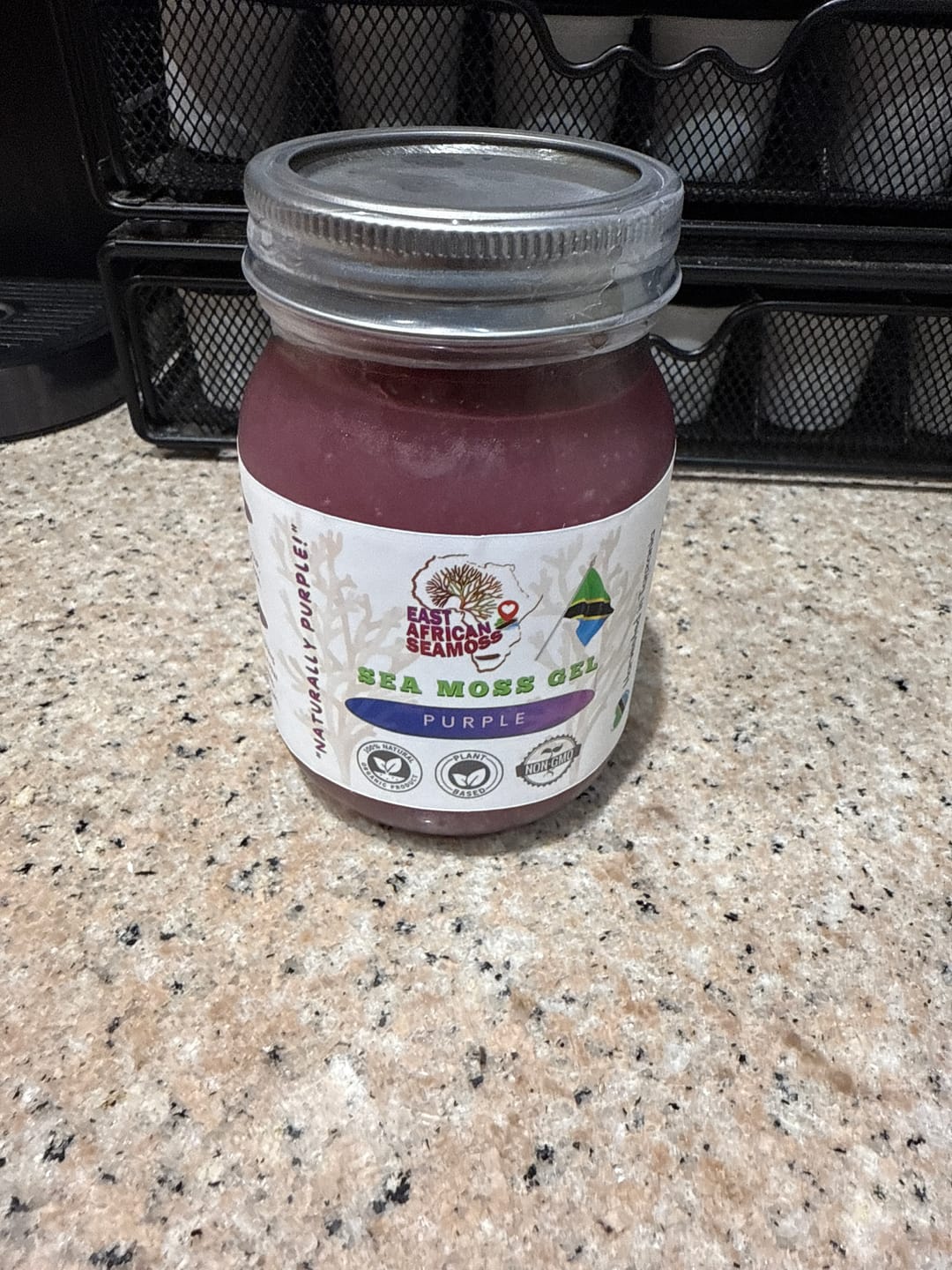 Customer photo review of PURPLE East African Sea Moss Gel (16oz jar)