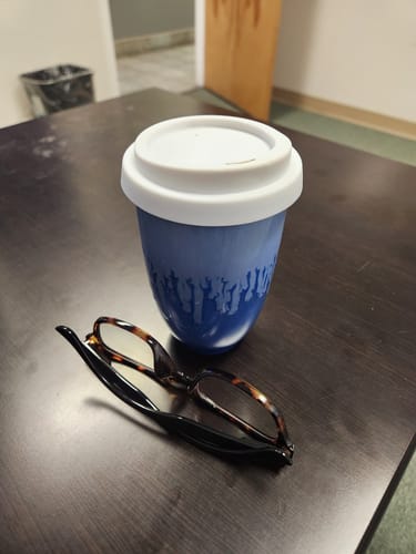 Customer photo review of Neptune Cup 12oz (Includes Lid & Band)