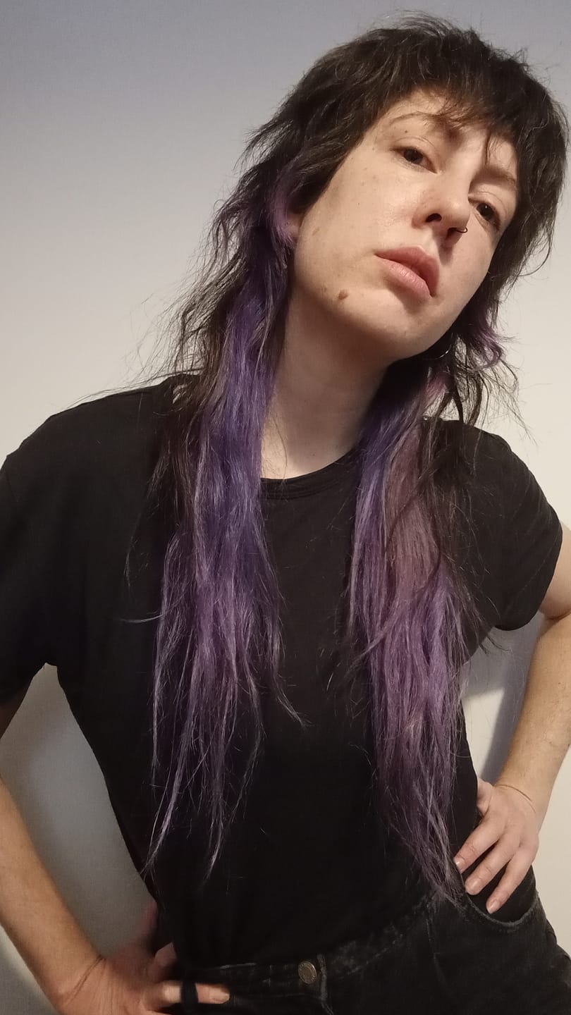 Customer photo review of Bella Blue Direct Hair Color