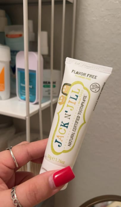 Customer photo review of Jack N'Jill Doğal Diş Macunu Aromasız 50g (Kasada Ekstra %15 İndirim)