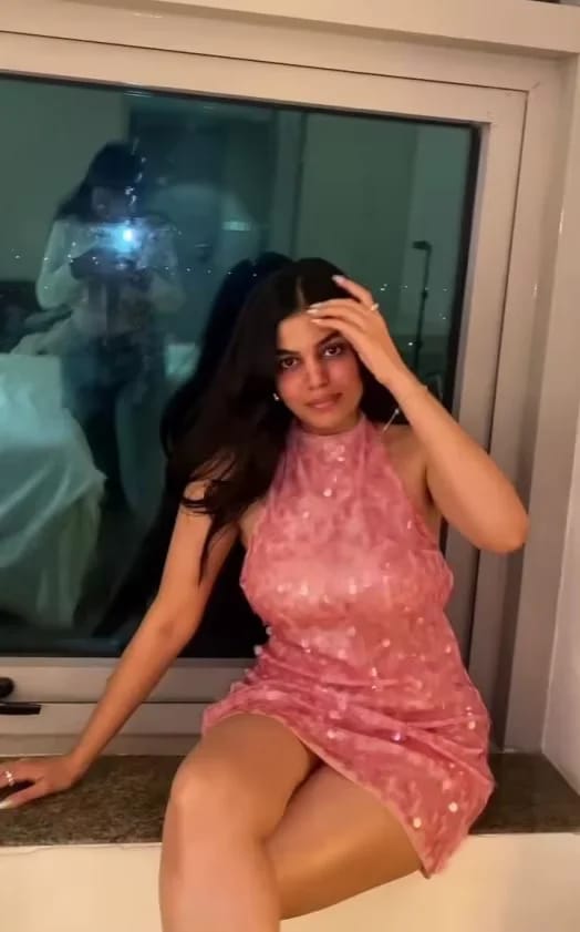 Customer photo review of Bella Sequin Mini Dress