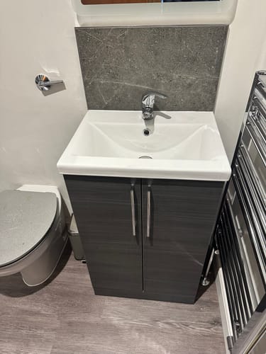 Customer photo review of Ryker 500mm Floor Standing 2 Door Vanity & Basin 1 - Anthracite