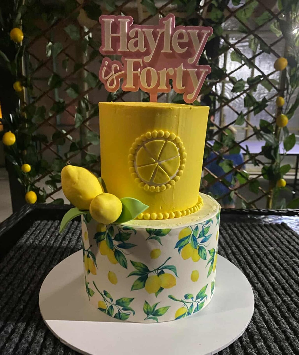 Customer photo review of Cake Topper Acrylic | Personalised
