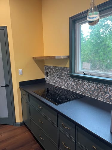 Customer photo review of Rustic Floating Shelves