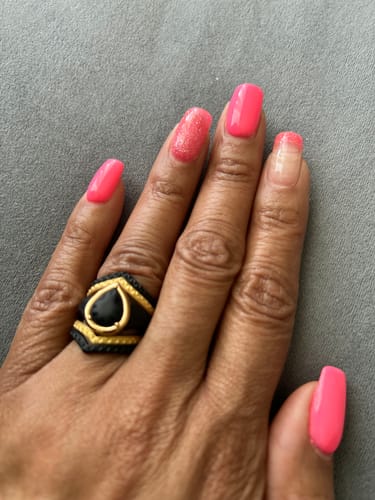 Customer photo review of Couture Silicone Stackable Rings