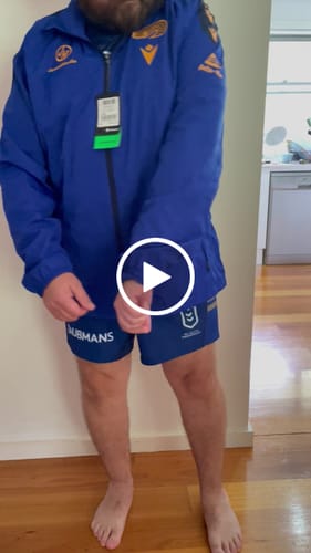 Customer video review of 2025 Parramatta Eels Shower Jacket - (Blue)