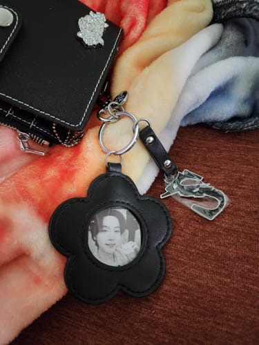 Customer photo review of D-Day Bloom Keychain