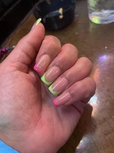 Customer photo review of XCOATTIPS® French - Short Square Brighter Pastel Tips