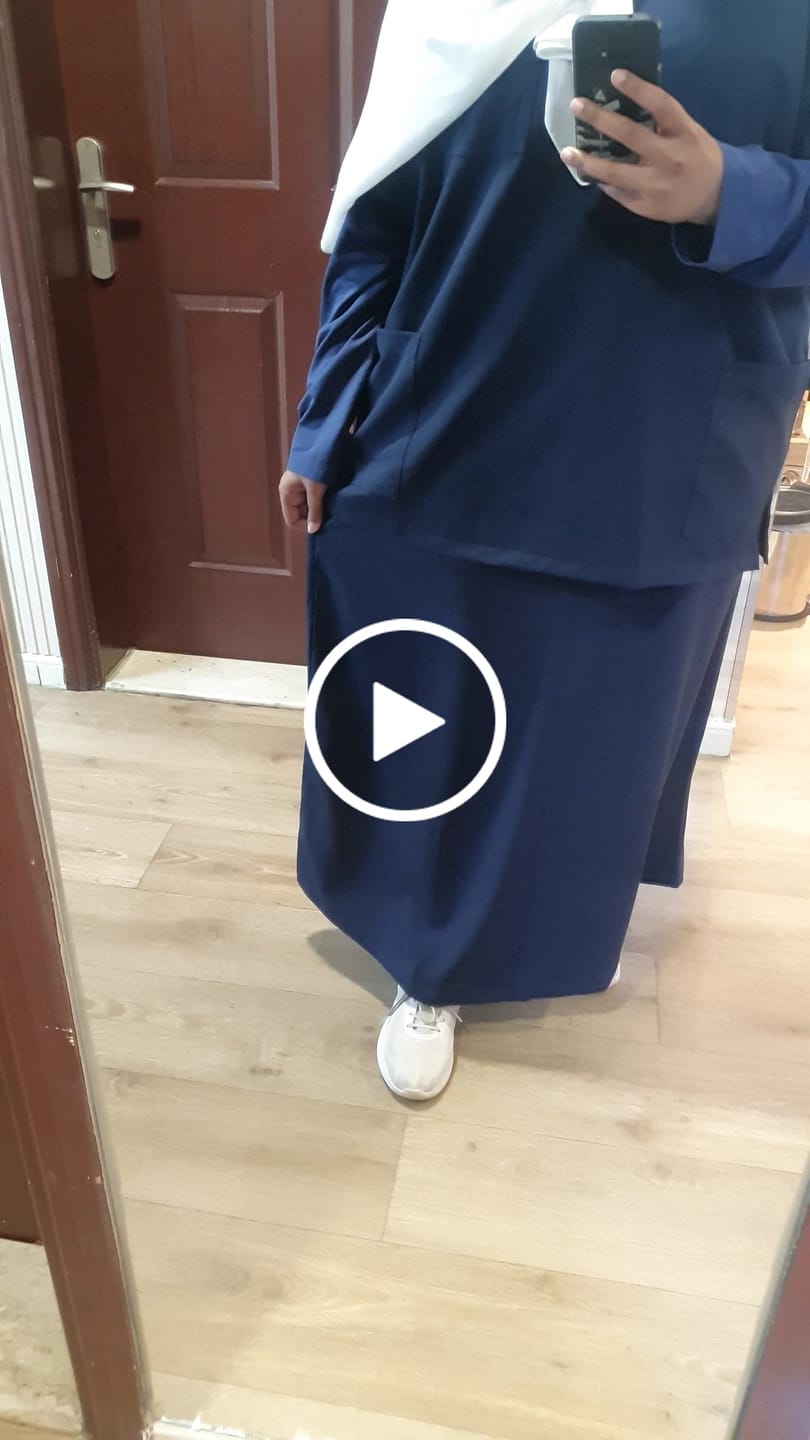 Customer video review of Women's Spandex Stretch Long Skirt SK701