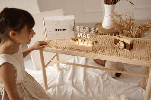 Customer photo review of Lâmpada Dedicatória c/ 6 Fotografias