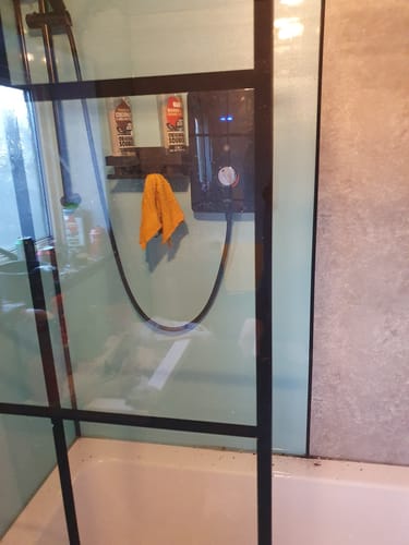 Customer photo review of L-Shaped 1500 x 850 Shower Bath