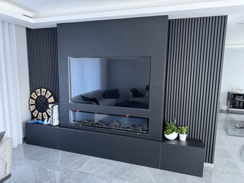 Customer photo review of Panneau acoustique en bois | Chêne Noir | De première qualité