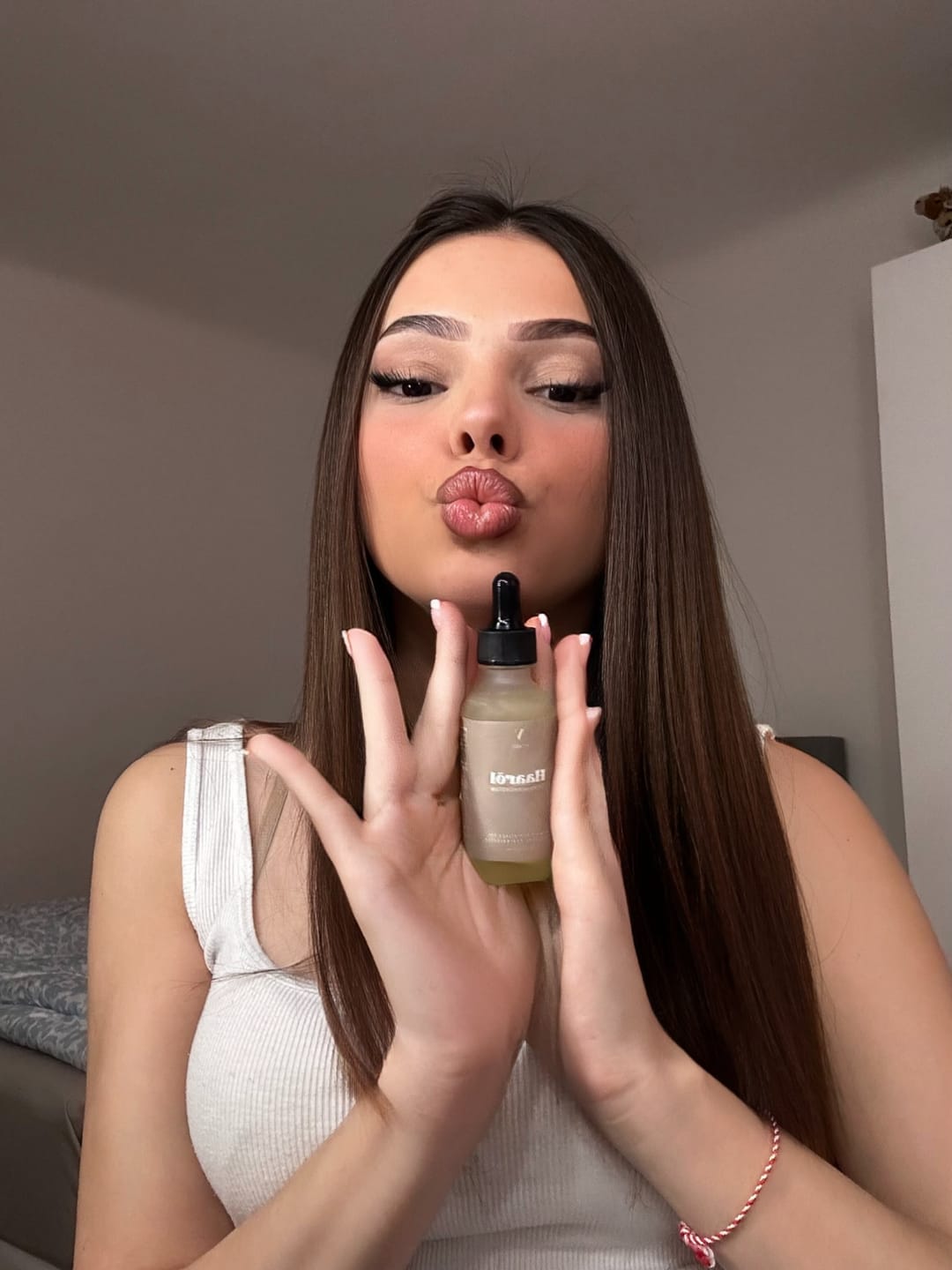 Customer photo review of Veganes Haaröl für schnelles Wachstum