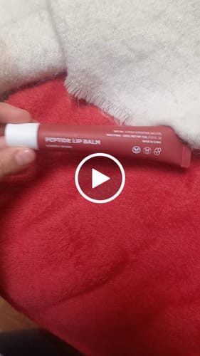 Customer video review of PEPTIDE LIP BALM