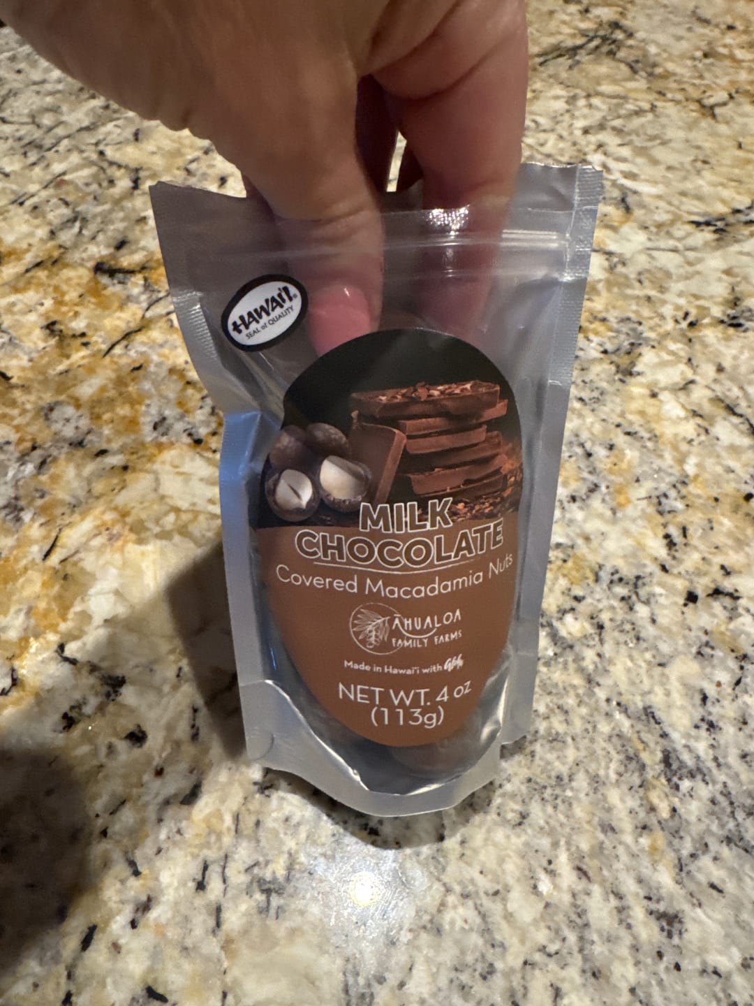 Customer photo review of Milk Chocolate Macadamia Nuts