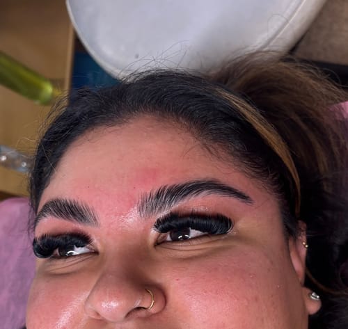 Customer photo review of (NEW) Cysteamine Brow & Lash Lamination Kit - 1,2 & 3 Steps - 3 x 15ml Tubes