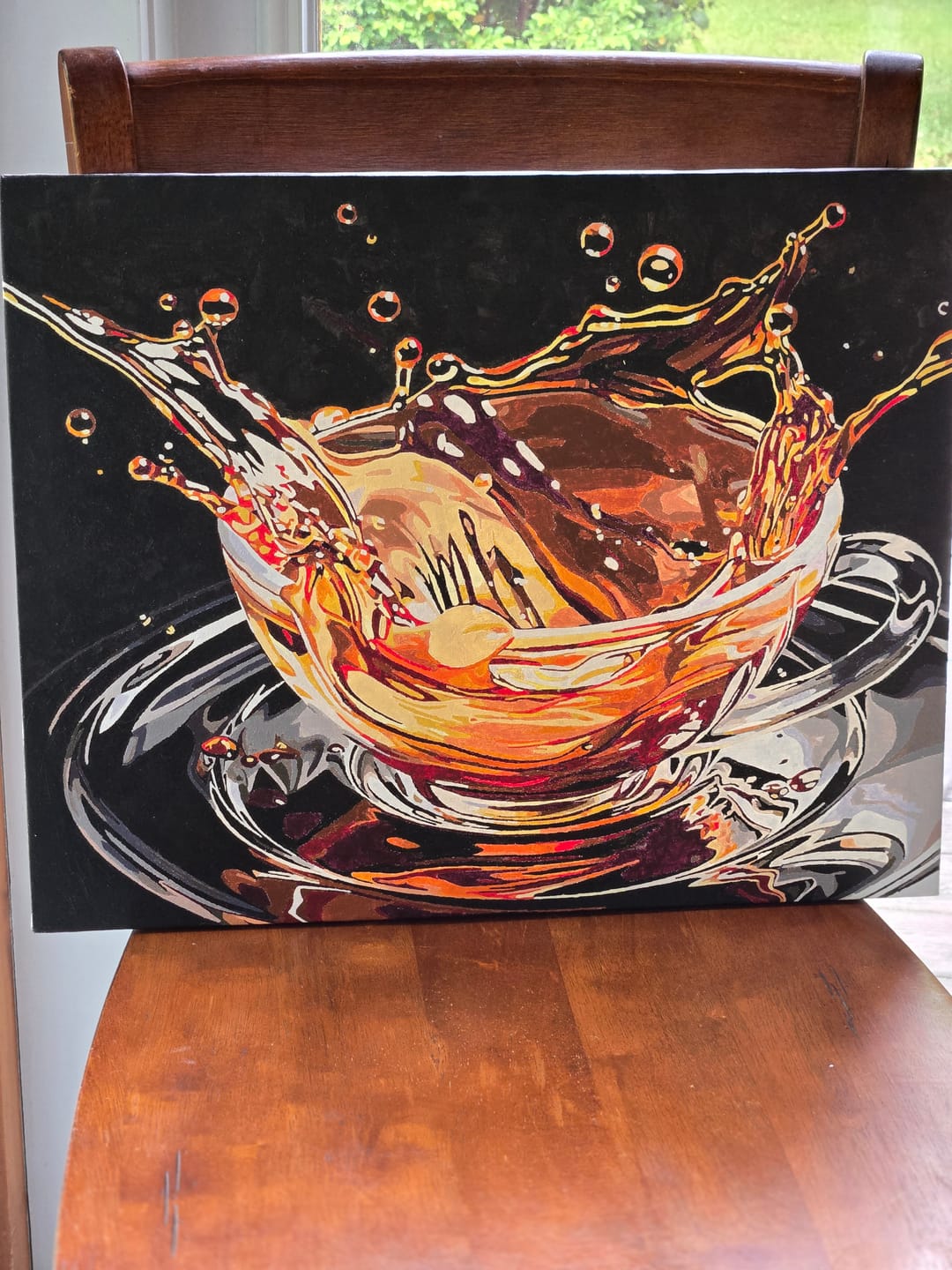 Customer photo review of Coffee Splash Abstract