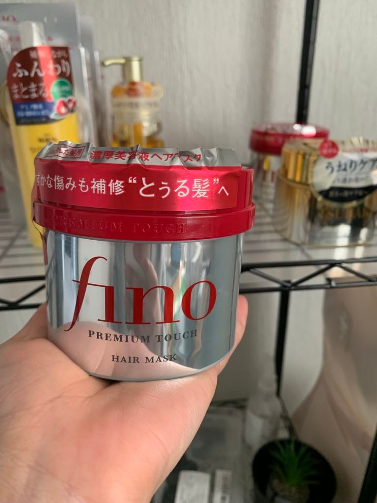 Customer photo review of Shiseido Fino Hair Mask Treatment 230g