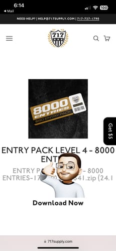 Customer photo review of ENTRY PACK LEVEL 4 - 8000 ENTRIES