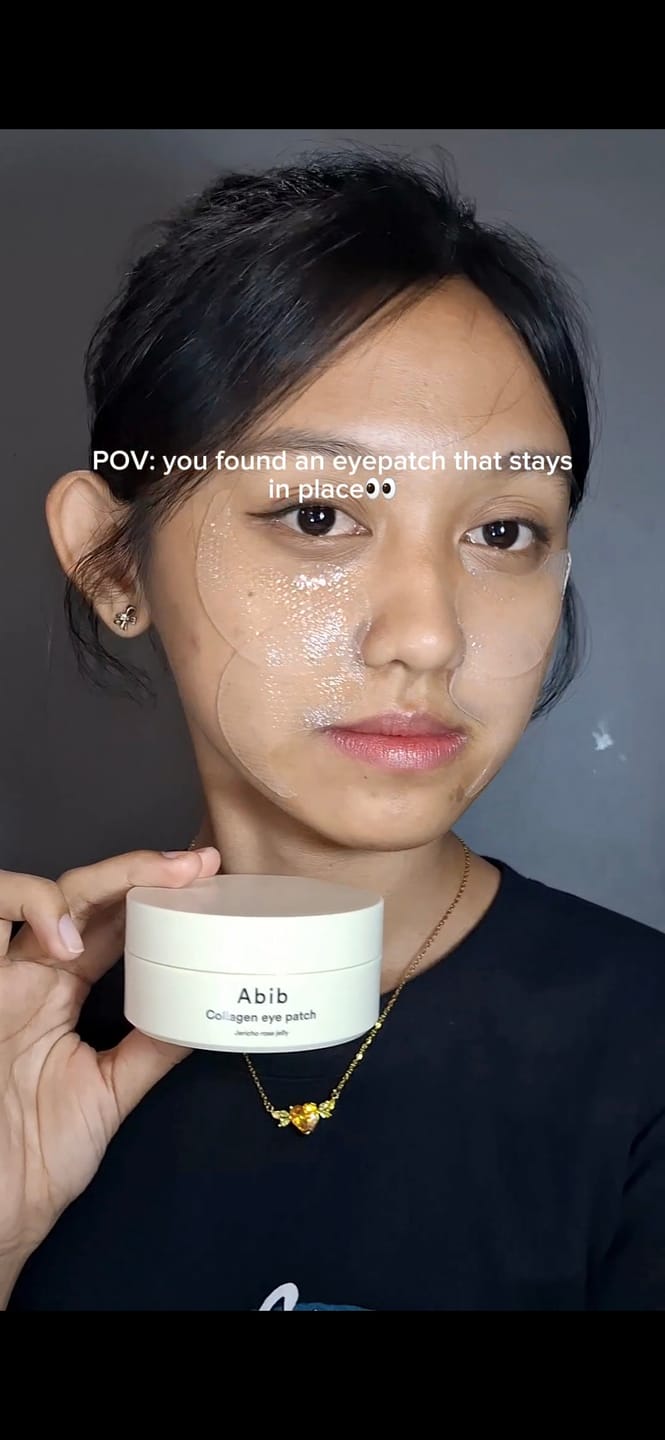 Customer photo review of Collagen eye patch Jericho rose jelly