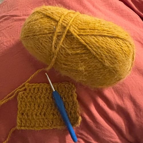 Customer photo review of Spot On Sweater Crochet Pattern XS-5XL