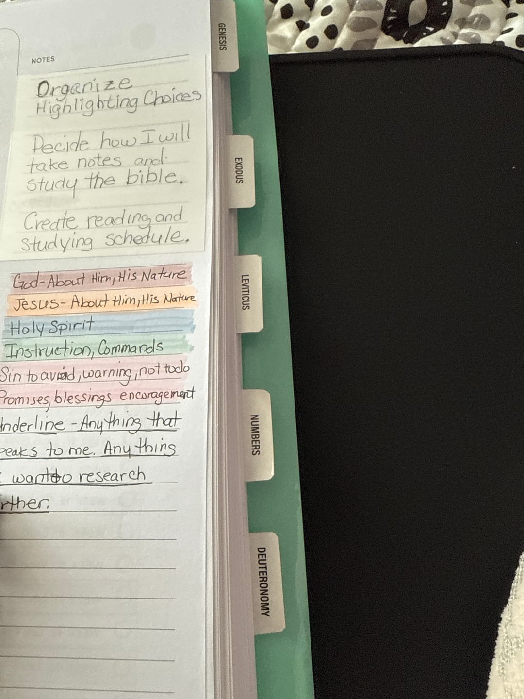 Customer photo review of Spiral Bible™ Tabs