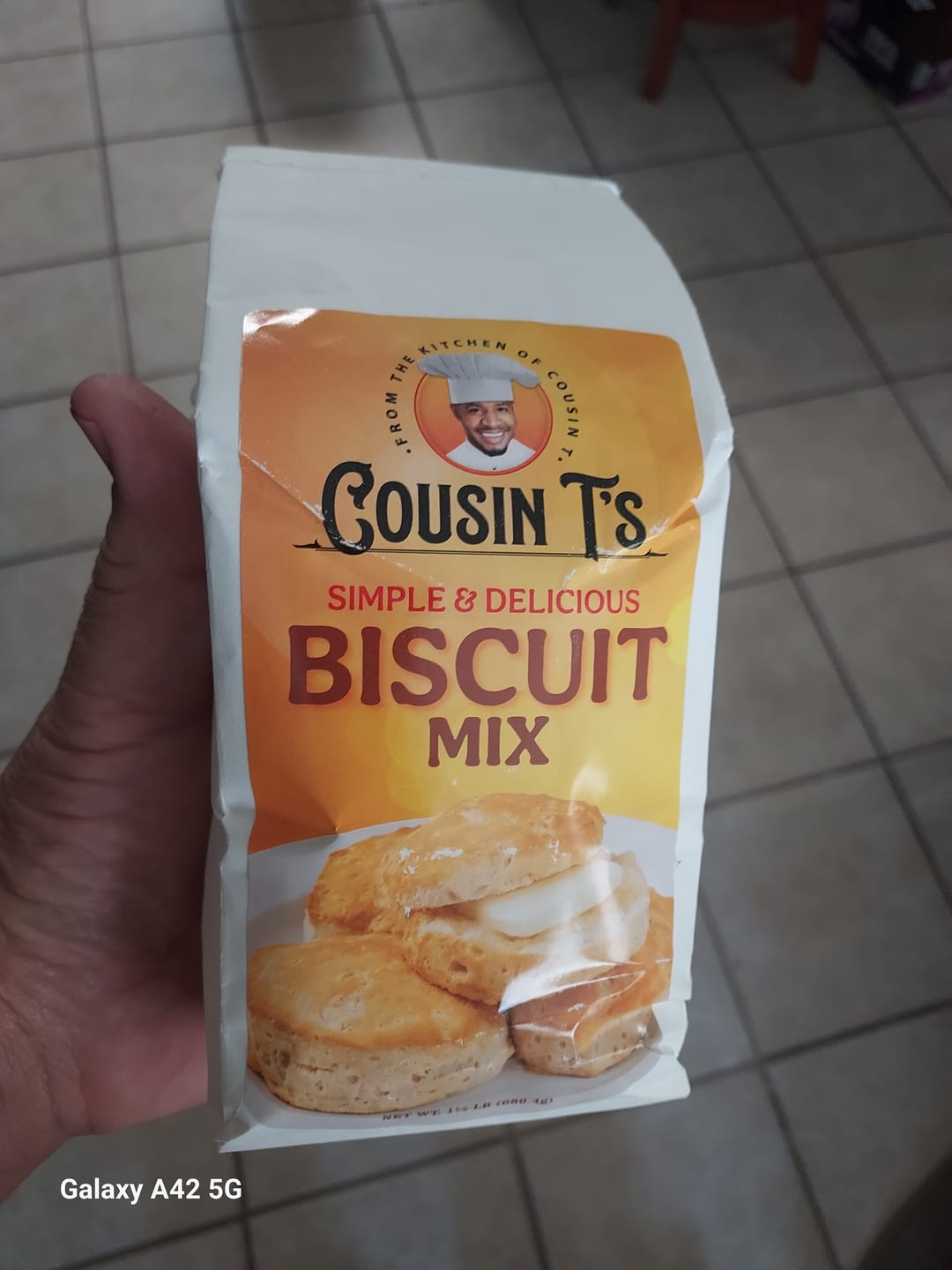 Customer photo review of Cousin T's Biscuit Mix